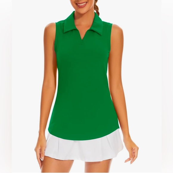 Ivicoer Tops - Womens Golf Shirt Polo Short Sleeve,Sleeveless Tennis Collared Athletic Ivicoer